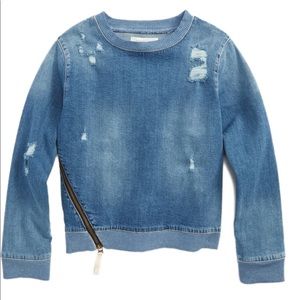 Treasure & Bond Denim Sweatshirt